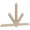 Ekena Millwork Kennewick Smooth Timber Gable Bracket, Douglas Fir, 108"W x 58"H x 3 1/2"D x 5 1/2"F, 13/12 Pitch GBW108X58X0406KEN00SDF - alternate 4